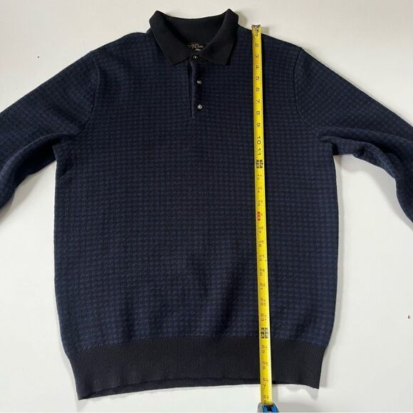 J.Crew Cashmere collared sweater in houndstooth jacquard Medium - Picture 14 of 14